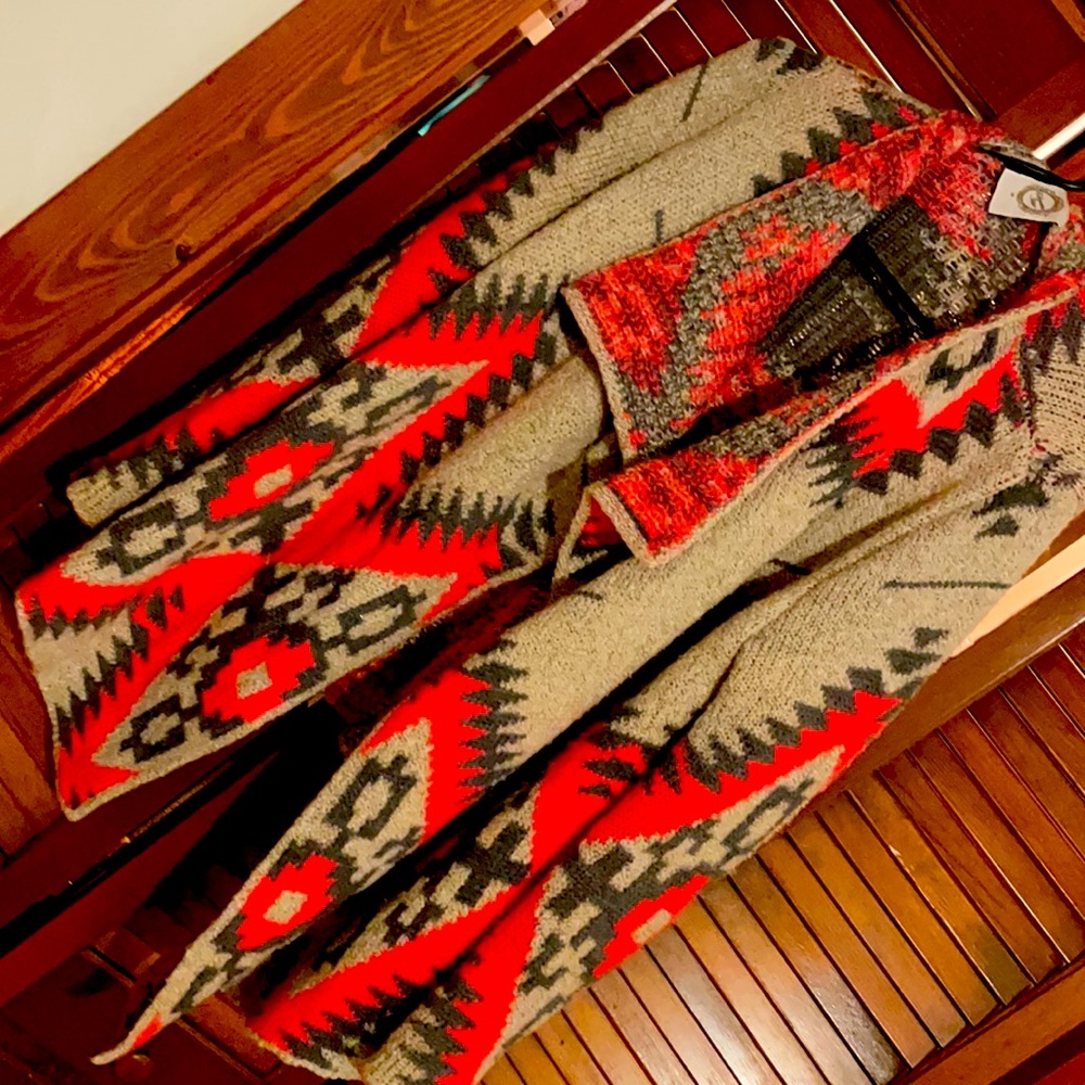 Womens Aztec Cardigan